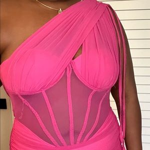 Luxurious Occasion Mini Dress - Pink